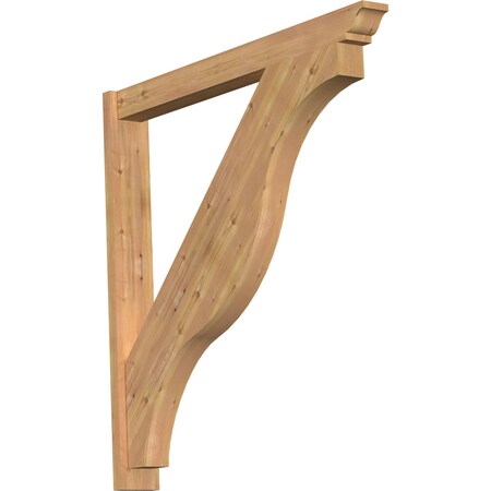 Ekena Millwork Funston Traditional Smooth Outlooker, Western Red Cedar, 5 1/2"W x 48"D x 48"H OUT06X48X48FST01SWR